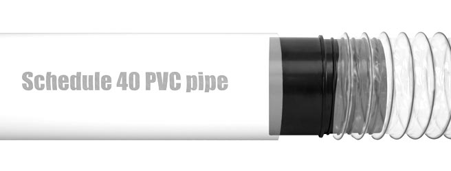 Schedule 40 PVC Pipe to 4' Dust Collection Hose Plastic Adaptor